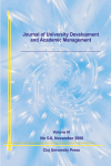 JOURNAL OF UNIVERSITY DEVELOPMENT AND ACADEMIC MANAGEMENT