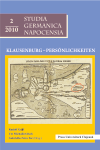 STUDIA GERMANICA NAPOCENSIA 