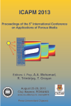 5TH INTERNATIONAL CONFERENCE ON APPLICATION OF POROUS MEDIA