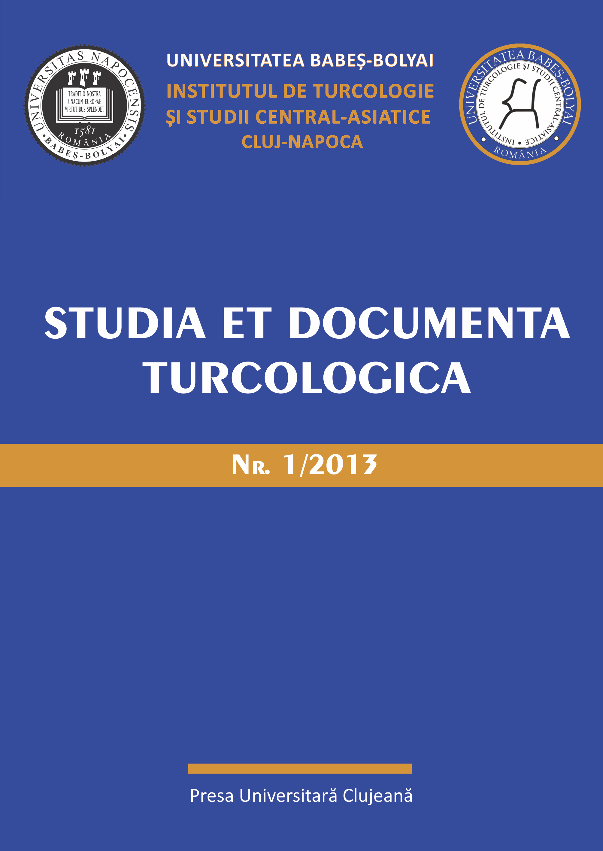 STUDIA ET DOCUMENTA TURCOLOGICA