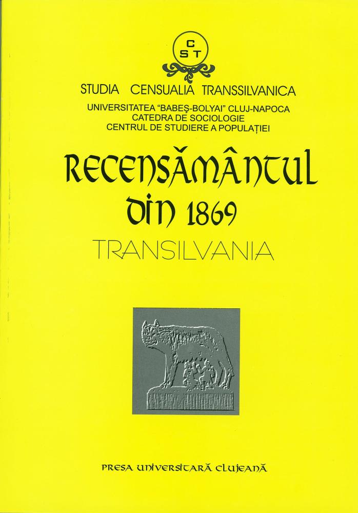 RECENSĂMÂNTUL DIN 1869 TRANSILVANIA