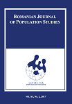ROMANIAN JOURNAL OF POPULATION STUDIES, VOL. XI, NO. 2, JULY-DECEMBER