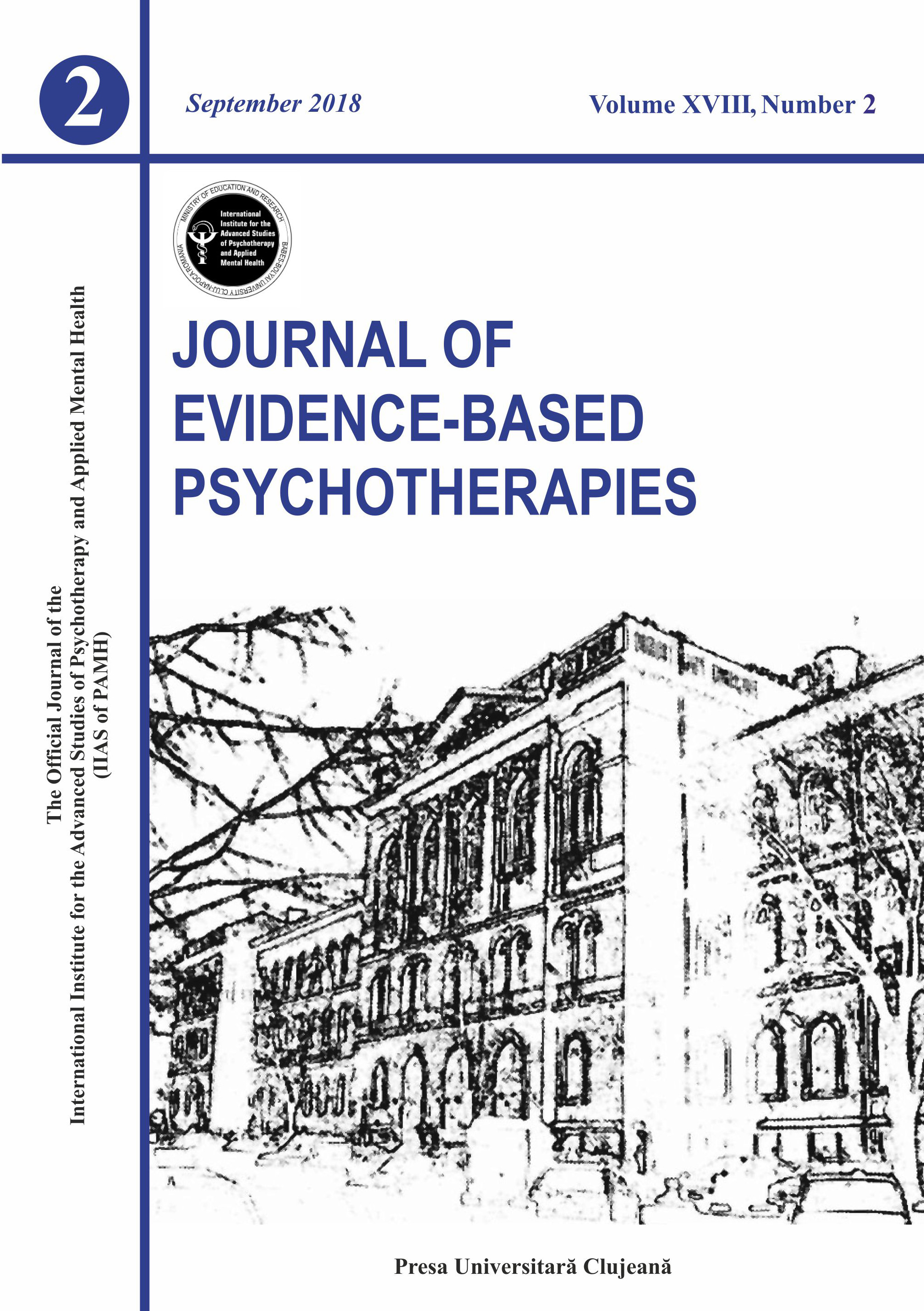 Journal of Evidence-based Psychotherapies, vol. 18, no. 2