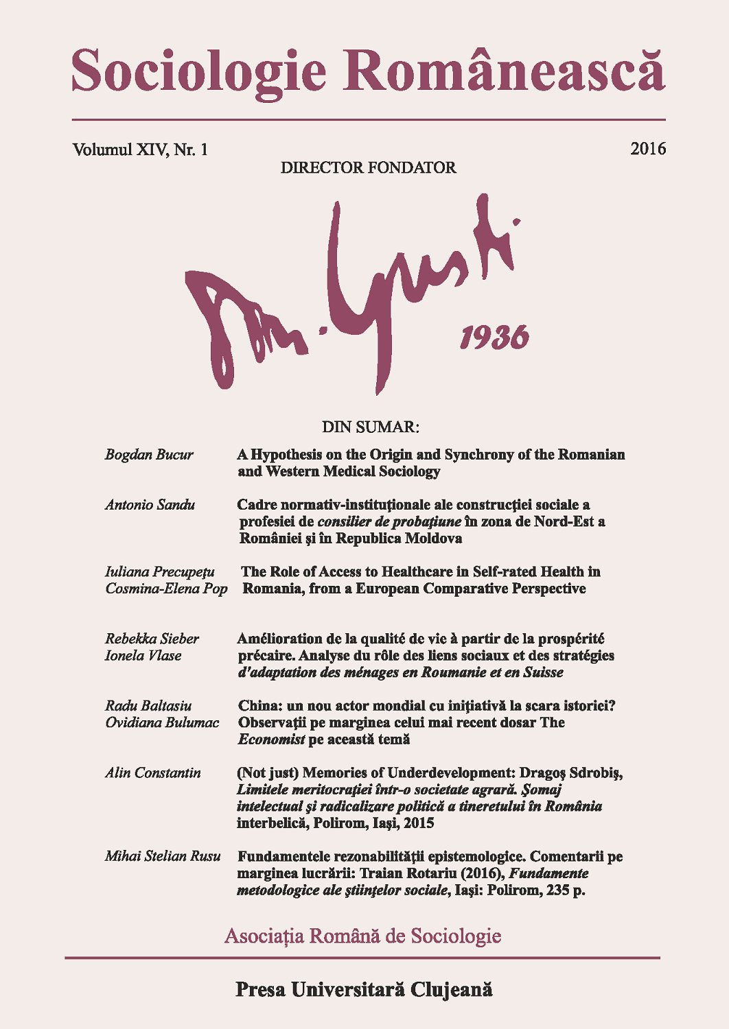Sociologie Românească vol XIV, nr. 1/2016