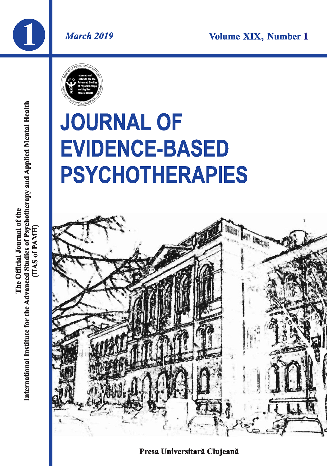 Journal of Evidence-Based Psychotherapies, Vol 19, No. 1/2019