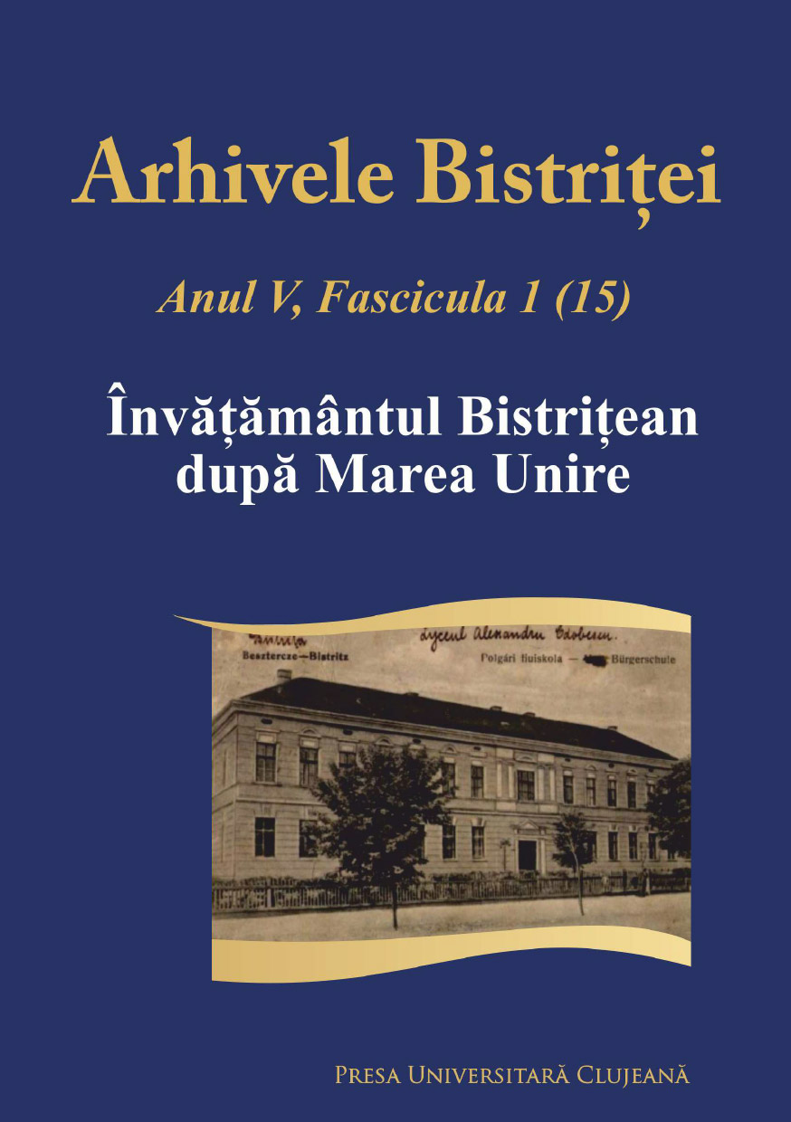 Arhivele Bistriței, Anul VI, Fascicula 1(17) – Românii și sașii din Ținutul Bistriței