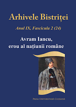 Arhivele Bistriței, Anul IX, Fascicula 2 (24), Avram Iancu, erou al națiunii române