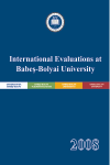INTERNATIONAL EVALUATION AT BABES-BOLYAI UNIVERSITY