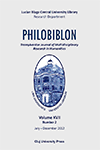 PHILOBIBLON – Transylvanian Journal of Multidisciplinary Research in Humanities